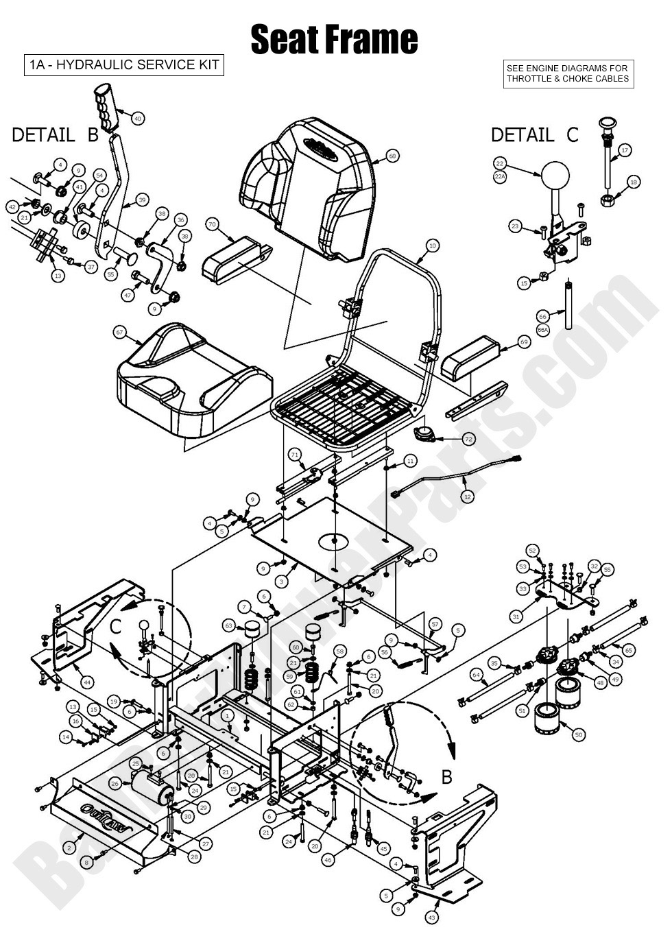 2016 Outlaw XP - Seat Frame